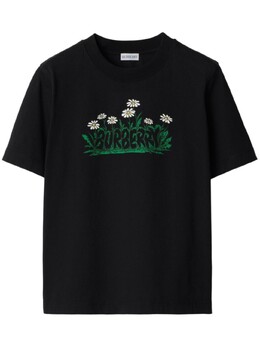 Burberry: Хлопковая футболка 