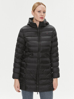 Tommy Hilfiger: Чёрный пуховик 