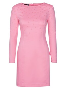 LOVE MOSCHINO: Розовое платье 