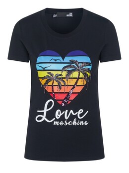 LOVE MOSCHINO: Чёрный топ 
