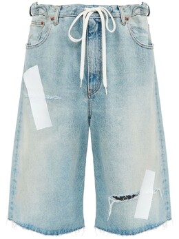 MM6 Maison Margiela: Синие шорты 
