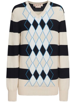 Marni: Свитер в полоску 