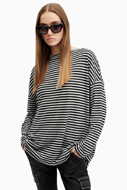 Allsaints: Футболка  All Saints в полоску