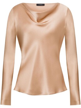 Alberta Ferretti: Атласная блуза 