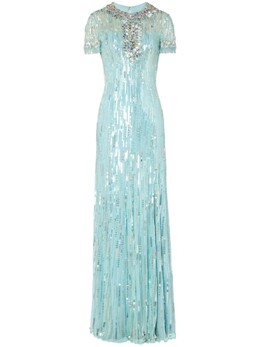 Jenny Packham: Синее платье 