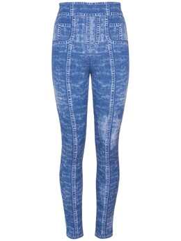 Balmain: Синие легинсы 