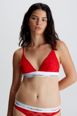 Calvin Klein: Красный бюстгальтер 