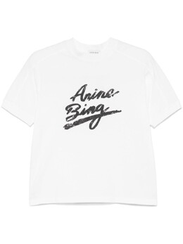 ANINE BING: Белая футболка 