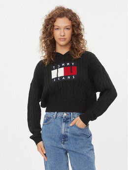 Tommy Jeans: Чёрный свитер 