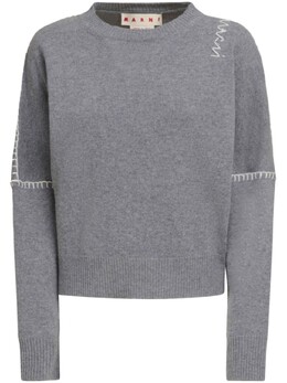 Marni: Серый свитер 