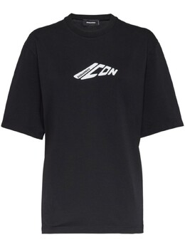 Dsquared2: Футболка  Icon с принтом