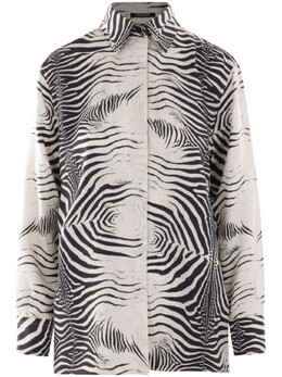 Roberto Cavalli: Рубашка с принтом 