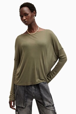 Allsaints: Зелёная футболка  All Saints