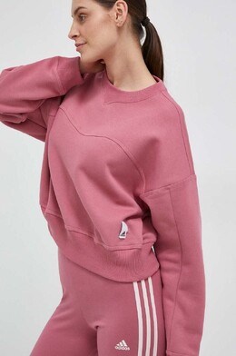 Adidas: Розовая толстовка 