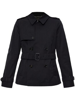 Burberry: Двубортный плащ 