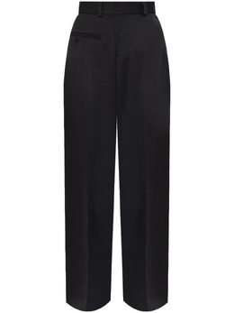 MM6 Maison Margiela: Чёрные брюки 