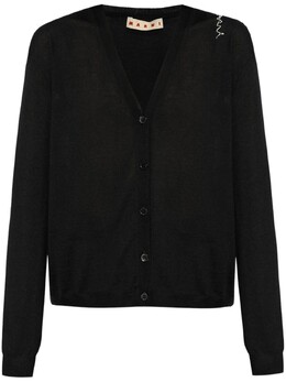 Marni: Чёрный кардиган 