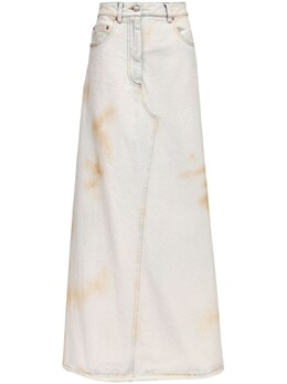 MM6 Maison Margiela: Юбка миди 