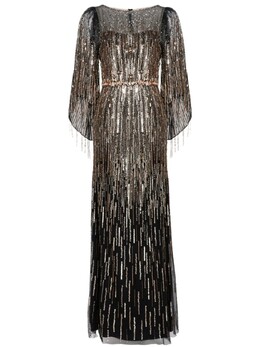 Jenny Packham: Серебристое платье 