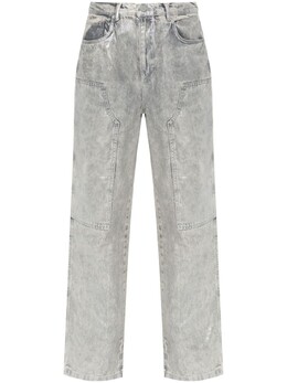 Allsaints: Серебристые джинсы 