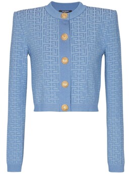 Balmain: Синий кардиган  PB