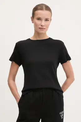 GUESS: Хлопковая футболка 