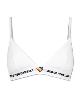 Dsquared2: Белый бюстгальтер 