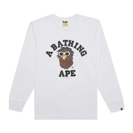 A BATHING APE: Белая футболка 