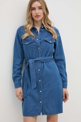 Pepe Jeans: Синее платье 