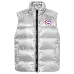 Canada Goose: Серебристый жилет 