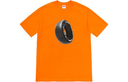 Supreme: Оранжевая футболка  Tire