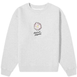Maison Kitsuné: Свитшот с цветочным принтом 