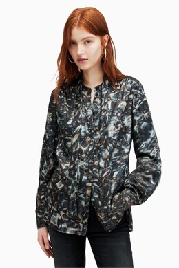 Allsaints: Синяя рубашка  All Saints