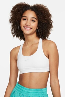 Nike: Белый бюстгальтер  Dri FIT