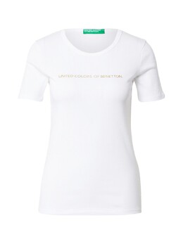 United Colors Of Benetton: Белая футболка 