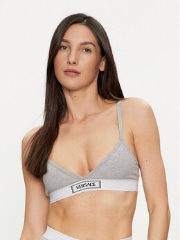 Versace: Серый бюстгальтер 