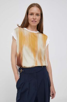 United Colors Of Benetton: Бежевая футболка 