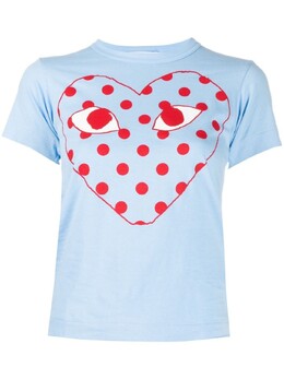 Comme Des Garçons Play: Синяя футболка 