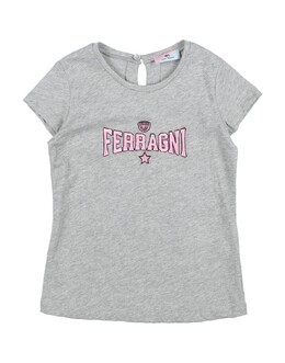 Chiara Ferragni: Серая футболка 