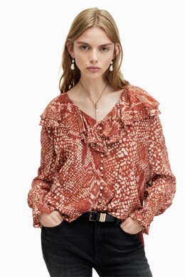 Allsaints: Красный топ  All Saints