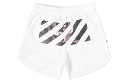 Off-White: Шорты  Caravaggio Arrows в сетку