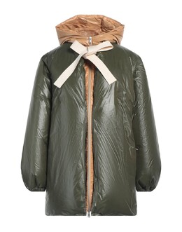 Jil Sander: Зелёный пуховик 