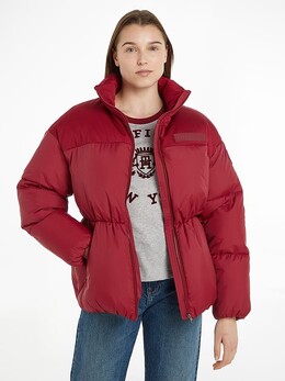 Tommy Hilfiger: Красный пуховик 