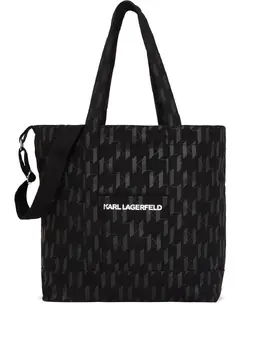 Karl Lagerfeld: Чёрная сумка-шоппер  K/Monogram