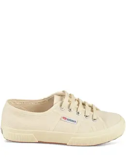 Superga: Бежевые кроссовки 