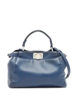 Fendi Pre-Owned: Синяя сумка-шоппер 