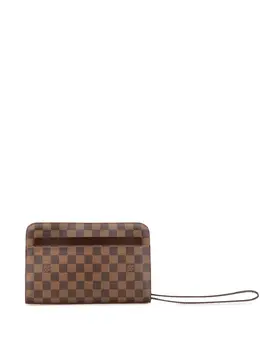 Louis Vuitton Pre-Owned: Коричневый клатч 