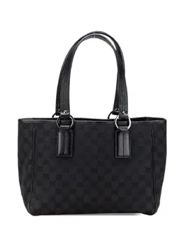 Gucci Pre-Owned: Чёрная сумка-шоппер 