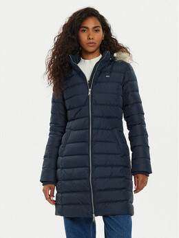 Tommy Jeans: Синий пуховик 