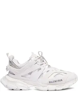 Balenciaga: Белые кроссовки  Track